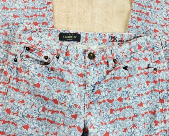 J Crew Toothpick Slim Ankle Liberty Artist Print - Picture 5 of 6